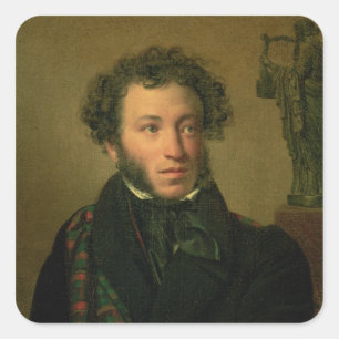 Sticker Carré Portrait d'Alexandre Pouchkine, 1827