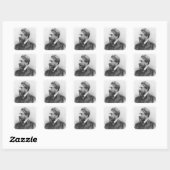 Sticker Carré Portrait d'Arthur Schnitzler (Feuille)