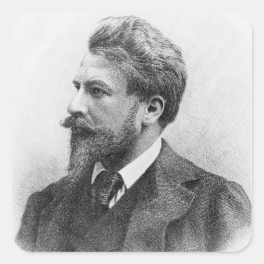 Sticker Carré Portrait d'Arthur Schnitzler (Devant)