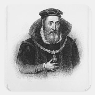 Sticker Carré Portrait de 2ème comte de James Hamilton d'Arran