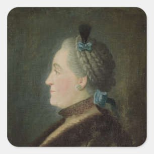 Sticker Carré Portrait de Catherine II de la Russie
