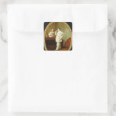 Sticker Carré Portrait de Charles Deburau (Sac)