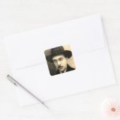 Sticker Carré Portrait de Fernando Pessoa (Enveloppe)