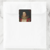 Sticker Carré Portrait de Frances Howard Comtesse de Somerset (Sac)