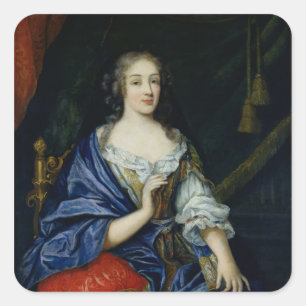Sticker Carré Portrait de Francoise-Louise de la Baume le Blanc