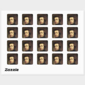 Sticker Carré Portrait de Frédéric Chopin 2 (Feuille)