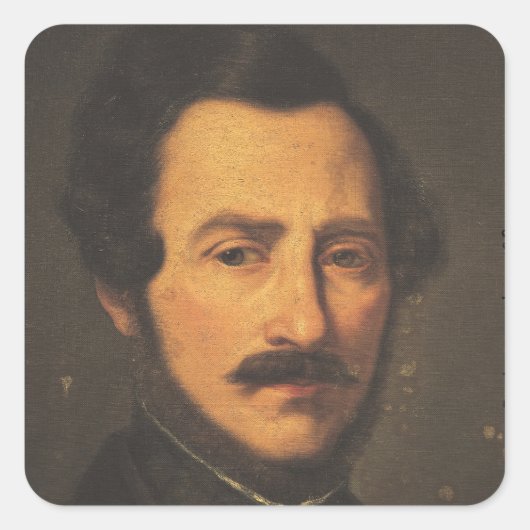 Sticker Carré Portrait de Gaetano Donizetti (Devant)