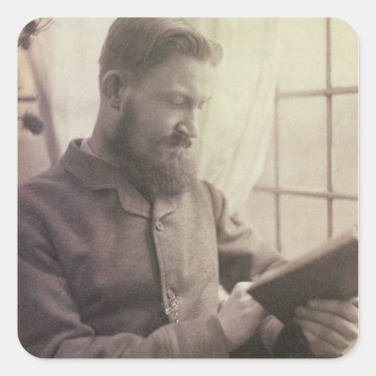 Sticker Carré Portrait de George Bernard Shaw (Devant)