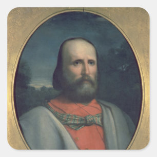 Sticker Carré Portrait de Giuseppe Garibaldi 2