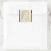 Sticker Carré Portrait de Isadora Duncan, 1908 (Sac)