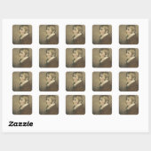 Sticker Carré Portrait de John Constable (1776-1837) aged (Feuille)