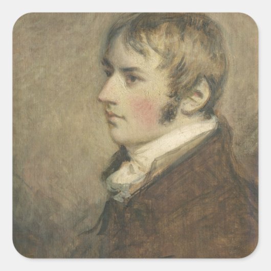 Sticker Carré Portrait de John Constable (1776-1837) aged (Devant)