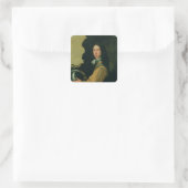 Sticker Carré Portrait de John Evelyn (Sac)