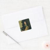 Sticker Carré Portrait de John Evelyn (Enveloppe)