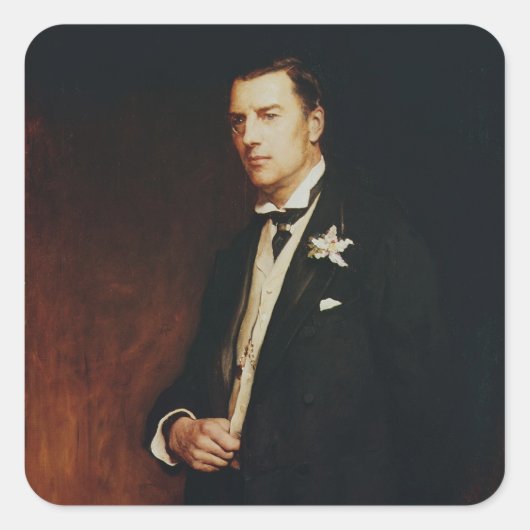 Sticker Carré Portrait de Joseph Chamberlain, 1886 (Devant)