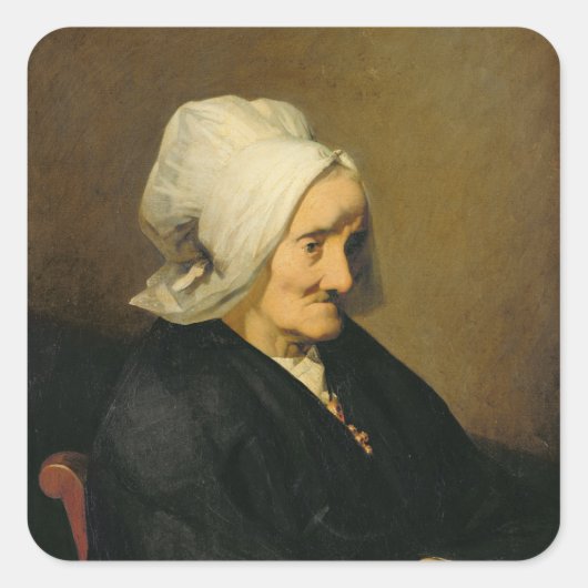 Sticker Carré Portrait de la veuve Roumy (Devant)