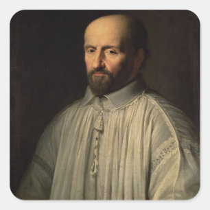 Sticker Carré Portrait de l'abbé du saint Cyran, c.1643 (huile