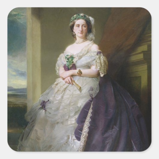 Sticker Carré Portrait de Lady Middleton, 1863 (Devant)