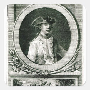 Sticker Carré Portrait de Louis, chevalier d'Assas