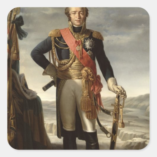 Sticker Carré Portrait de Louis Nicolas Davout (Devant)