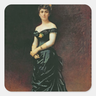 Sticker Carré Portrait de Madame Bishoffsheim, 1877