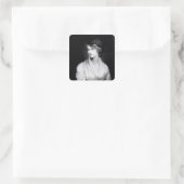 Sticker Carré Portrait de Mary Wollstonecraft Godwin (Sac)