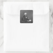 Sticker Carré Portrait de Michael Faraday (Sac)