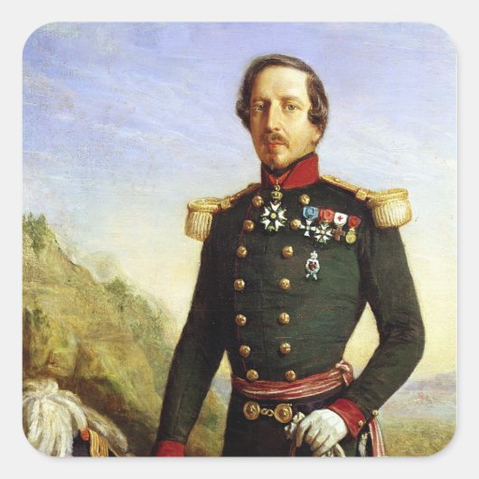 Sticker Carré Portrait de Napoléon III 1852 (Devant)