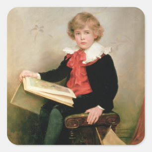 Sticker Carré Portrait de Norman Stewart Davies