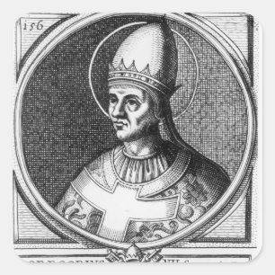 Sticker Carré Portrait de pape Gregory VII