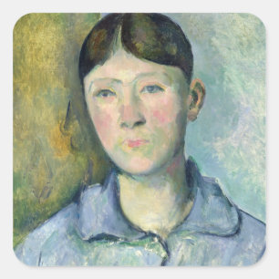 Sticker Carré Portrait de Paul Cezanne de Madame Cezanne,
