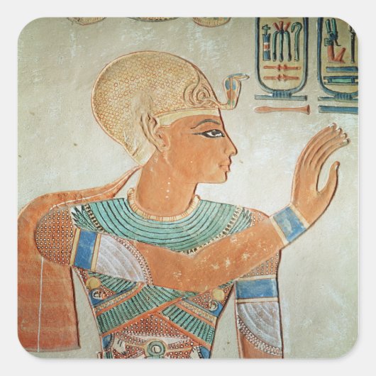 Sticker Carré Portrait de Ramesses III de (Devant)
