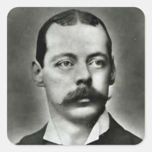 Sticker Carré Portrait de Randolph Churchill