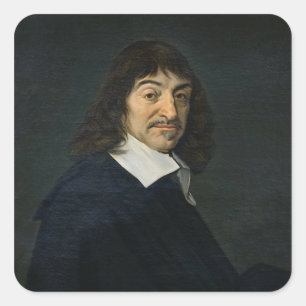 Sticker Carré Portrait de Rene Descartes c.1649