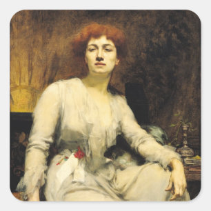 Sticker Carré Portrait de Severine 1893