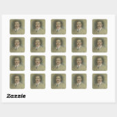 Sticker Carré Portrait de Sir Arthur Conan Doyle (Feuille)