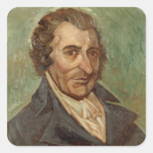 Sticker Carré Portrait de Thomas Paine