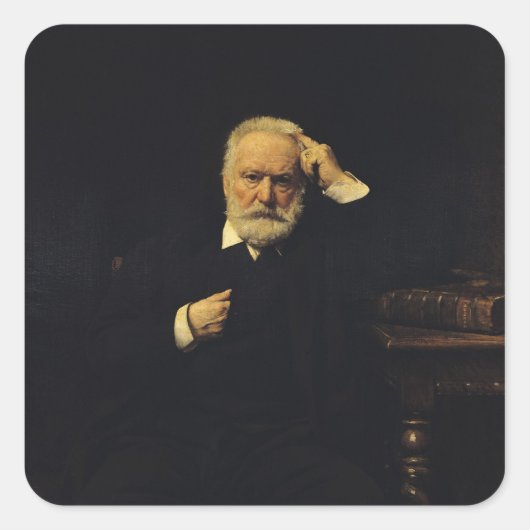 Sticker Carré Portrait de Victor Hugo 1879 (Devant)
