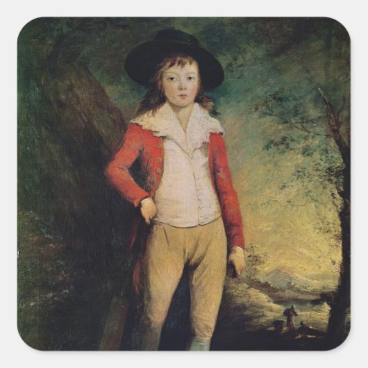 Sticker Carré Portrait de William Seward (Devant)