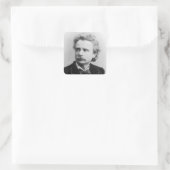Sticker Carré Portrait d'Edvard Grieg (Sac)
