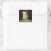 Sticker Carré Portrait d'Elizabeth d'Austria (1554-92) (Sac)