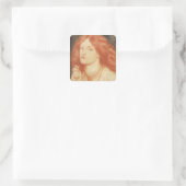 Sticker Carré Portrait d'Elizabeth Siddal (1834-62) (Sac)