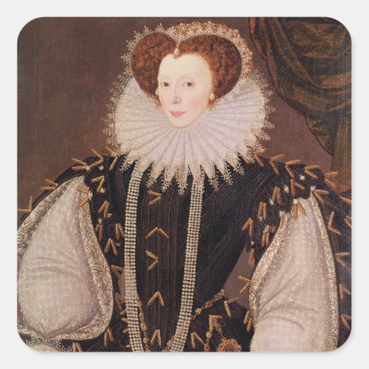 Sticker Carré Portrait d'Elizabeth Sydenham (Devant)