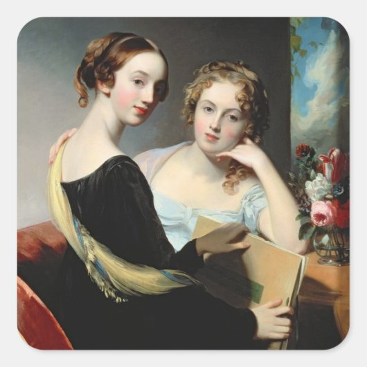 Sticker Carré Portrait des soeurs McEuen, après 1823 (Devant)