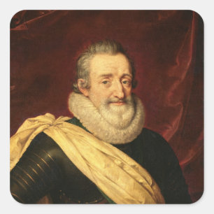 Sticker Carré Portrait d'Henri IV roi de France