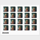Sticker Carré Portrait d'Ivan Mazepa (Feuille)