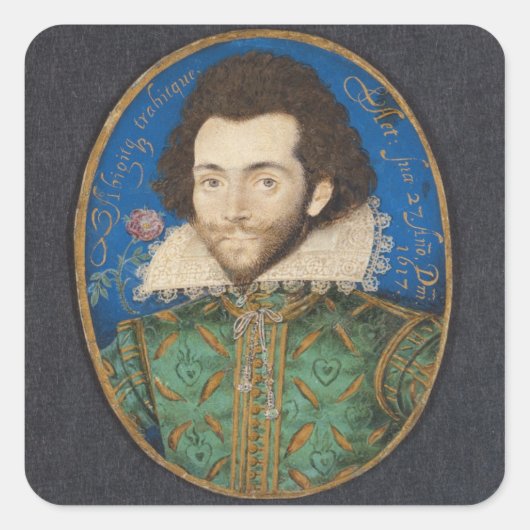 Sticker Carré Portrait du comte de Pembroke, 1617 (Devant)