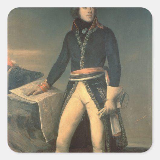 Sticker Carré Portrait du général Louis-Lazare Hoche (Devant)