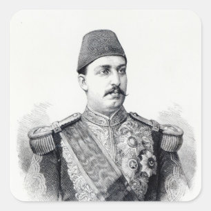 Sticker Carré Portrait du Khedive Tawfig