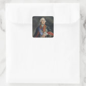 Sticker Carré Portrait du mathématicien Leonhard Euler (Sac)